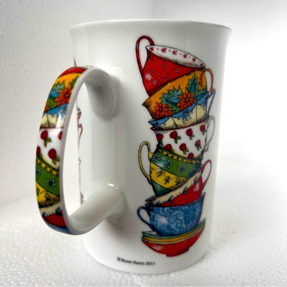 Ashdene Fine Bone China Cup Mug Tea Coffe Pattern Renet Harris 2011 - Picture 9 of 12